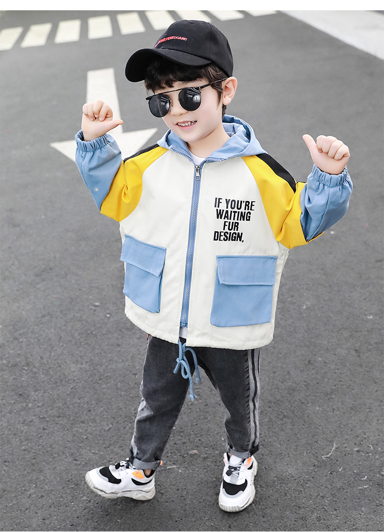 ブルゾン ジャンバー ジャケット キッズ 男の子 女の子 長袖 前ファスナー フード付き ポケット付き 裾ゴム おしゃれ 子供服 カジュアル 格好いい 日本未入荷