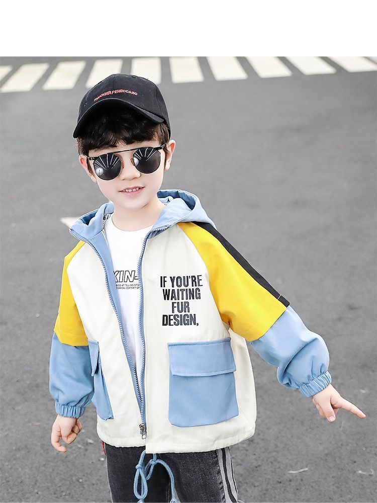 ブルゾン ジャンバー ジャケット キッズ 男の子 女の子 長袖 前ファスナー フード付き ポケット付き 裾ゴム おしゃれ 子供服 カジュアル 格好いい 日本未入荷