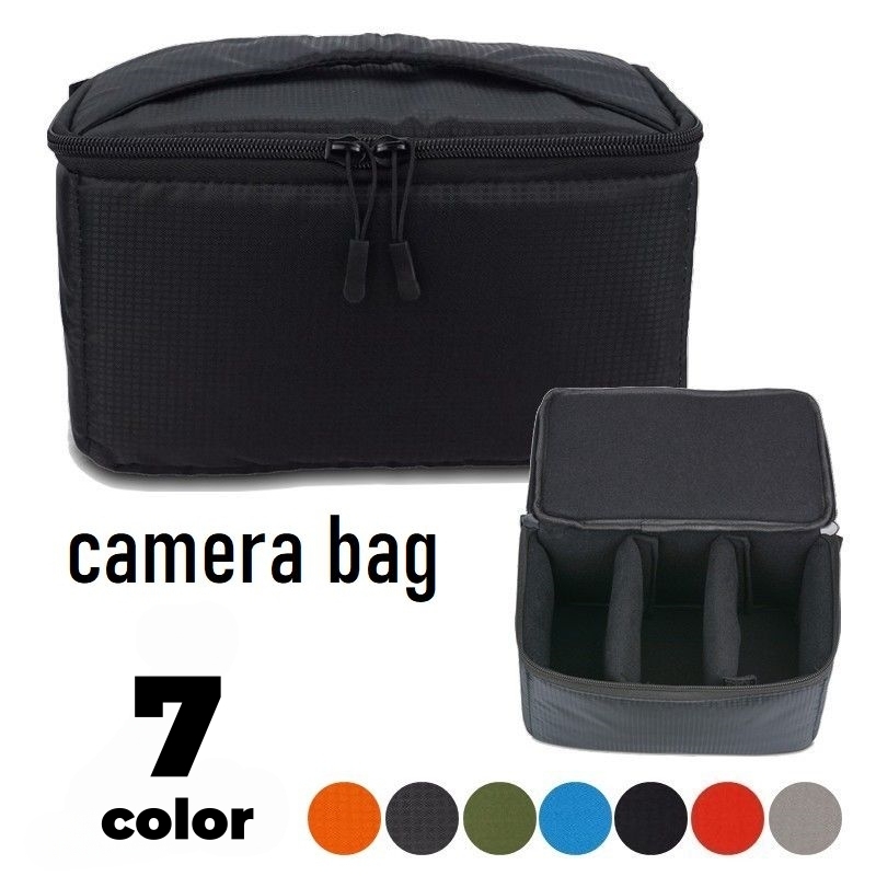  camera bag inner bag lens camera mirrorless single‐lens reflex storage bag camera case bulkhead . cushion cushioning impact mitigation waterproof square type 