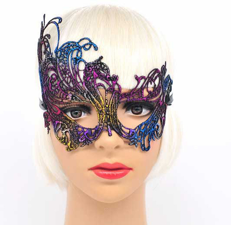  fancy dress mask Halloween mask eye mask cosplay fancy dress change equipment costume Halo we n Venetian mask Event party mask dance fancy dress pa-