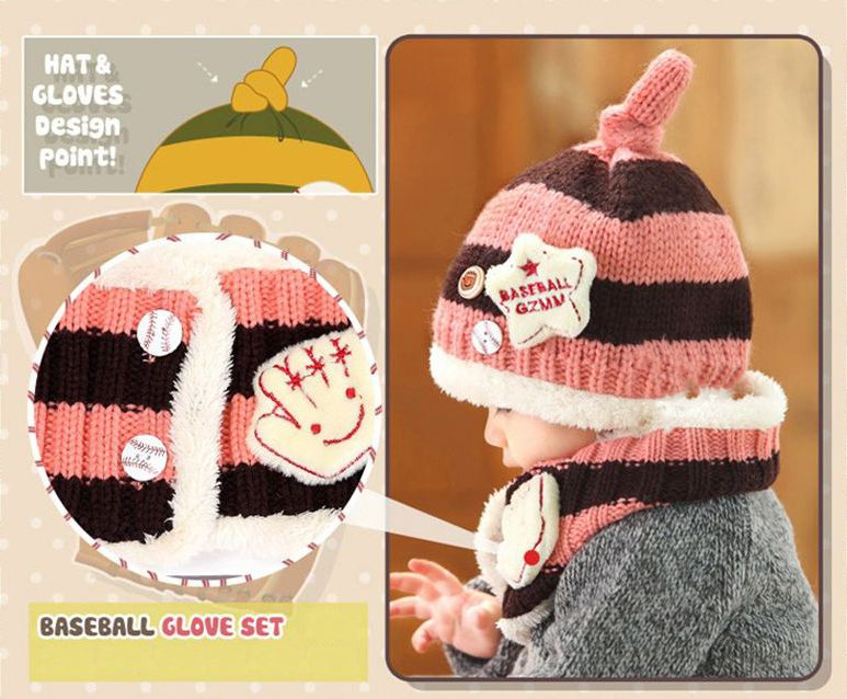  вязаная шапка защита горла "neck warmer" 2 позиций комплект ребенок baby Kids шляпа вязаная шапка muffler шарф снуд боа обратная сторона ворсистый защищающий от холода бейсбол 