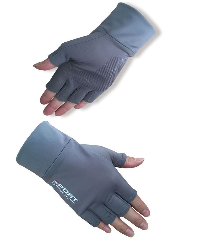  glove gloves men's man lady's woman sport cycling glove outdoor finger none finger less plain Logo ultra-violet rays measures slip prevention 