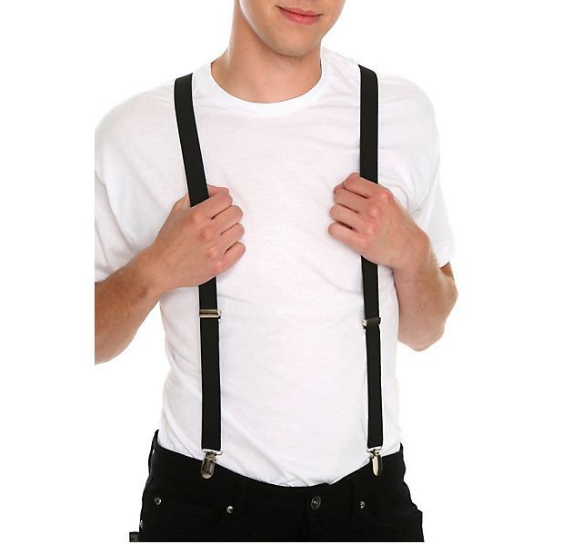  suspenders men's gentleman for unisex fashion accessories clip plain simple formal trad business stylish 