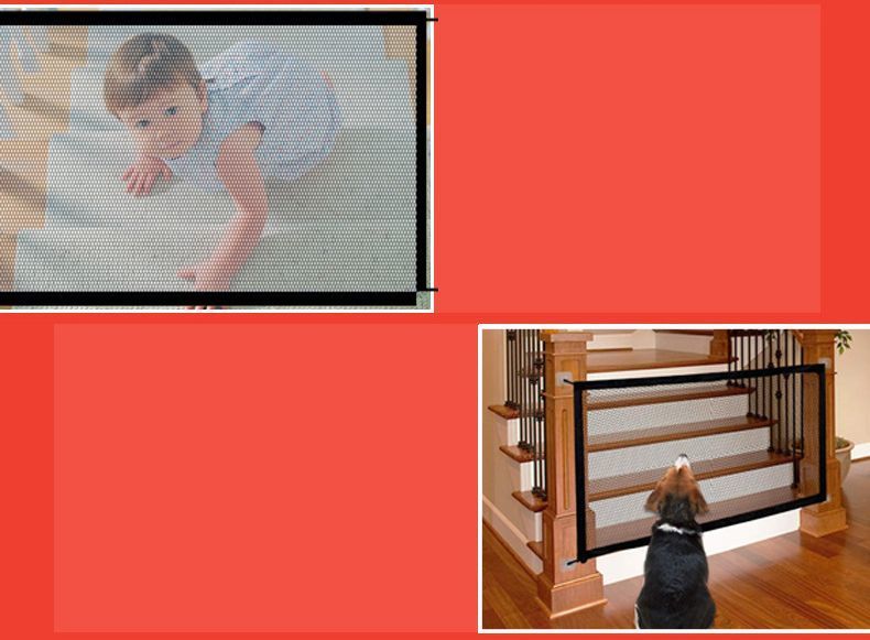 ペットゲート ペットフェンス ベビーゲート 折りたたみ 粘着フック付き 犬 猫 赤ちゃん 簡単設置 隔離ネット 侵入防止 室内設置 ペット用品 収納便 Sale 103 Off