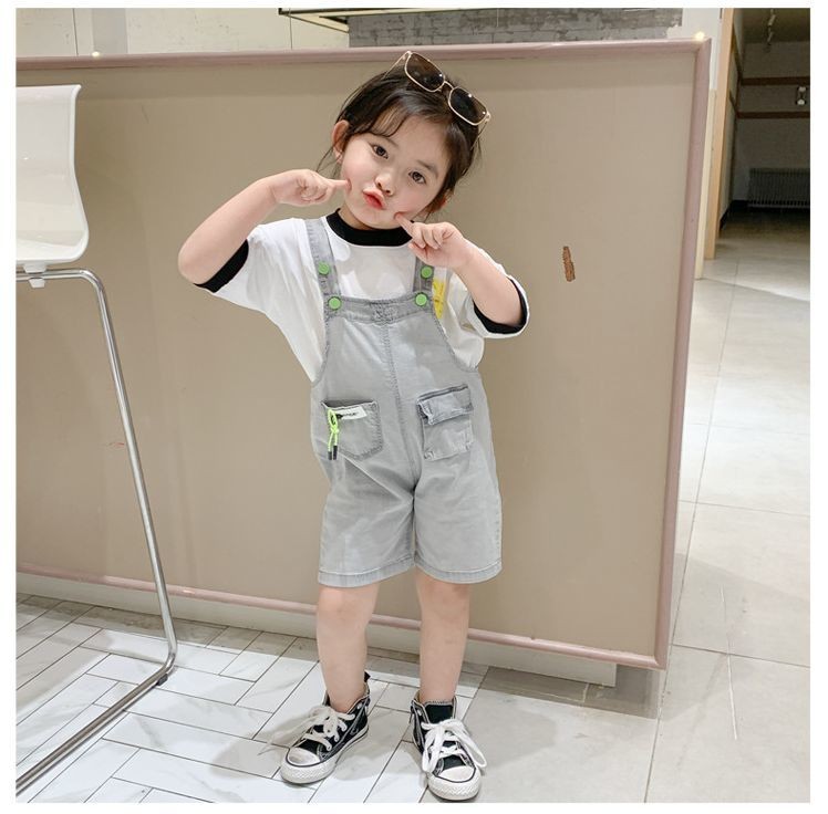 セットアップ 上下セット 半袖tシャツ オーバーオール サロペット キッズ ベビー 女の子 男の子 プリント イラスト 花 フラワー かわいい お出か プラスナオ Paypayモール店 通販 Paypayモール