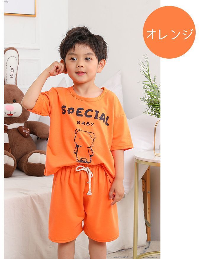 史上最も激安 送料無料 セットアップ 上下セット 2点セット ベビー 赤ちゃん キッズ 子供服 半袖 カットソー ショートパンツ 短パン 無地 バイカラー シンプル パジャマ ルームウェア 寝間着 寝巻き カジュアル リブ ラウンドネック ウエストゴム プルオーバー Qdtek Vn