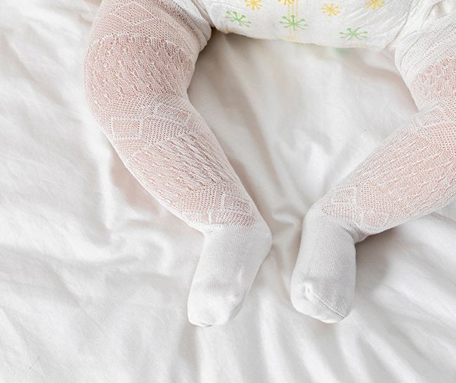  носки гольфы длинный over колено baby Kids сетка ... плетеный расческа . расческа . симпатичный одиночный цвет эластичность есть детский младенец празднование рождения .