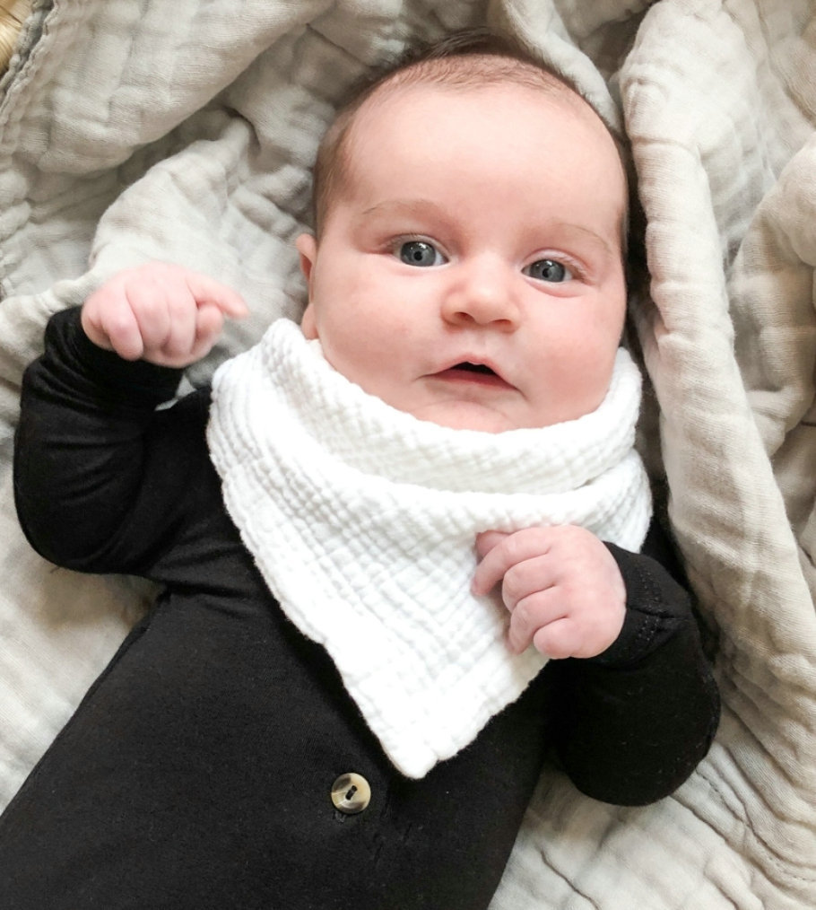  нагрудник слюнявчик baby младенец мужчина девочка марля кнопка-застежка baby нагрудник бандана нагрудник треугольник нагрудник полька-дот одноцветный 
