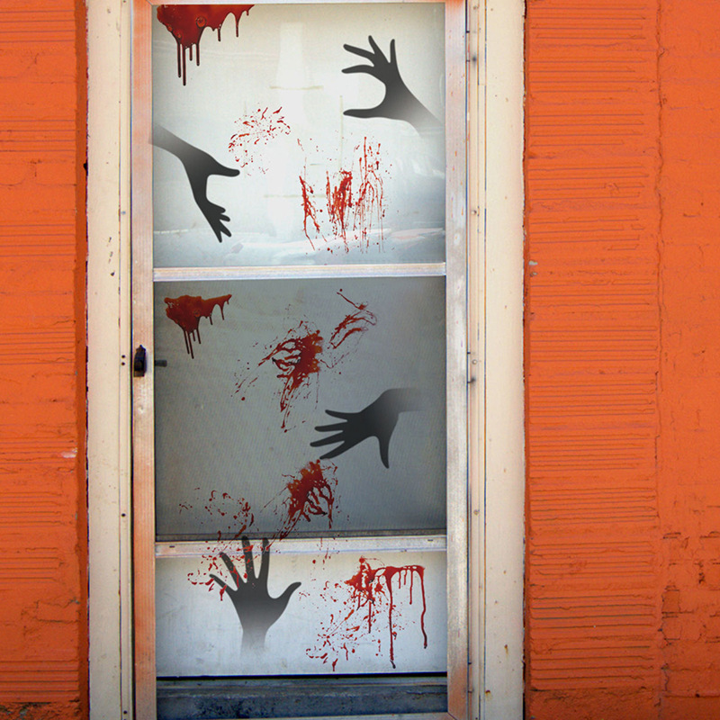 ウォールステッカー ハロウィン 手 影 血しぶき 血痕 Halloween 壁 壁紙シール パーティ イベント インテリア 飾りつけ ホラー 怖い こ プラスナオ Paypayモール店 通販 Paypayモール