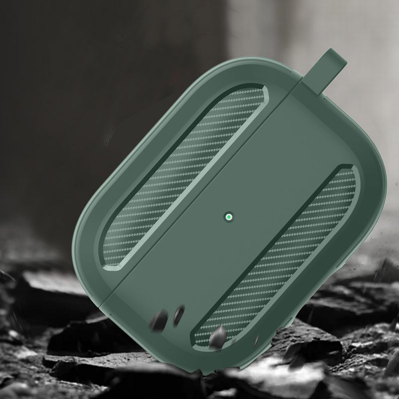  слуховай аппарат кейс покрытие AirPods воздушный poz защита кейс мягкий чехол no. 1 поколение no. 2 поколение Prokalabina имеется подвешивание ниже зарядка возможна царапина предотвращение загрязнения 