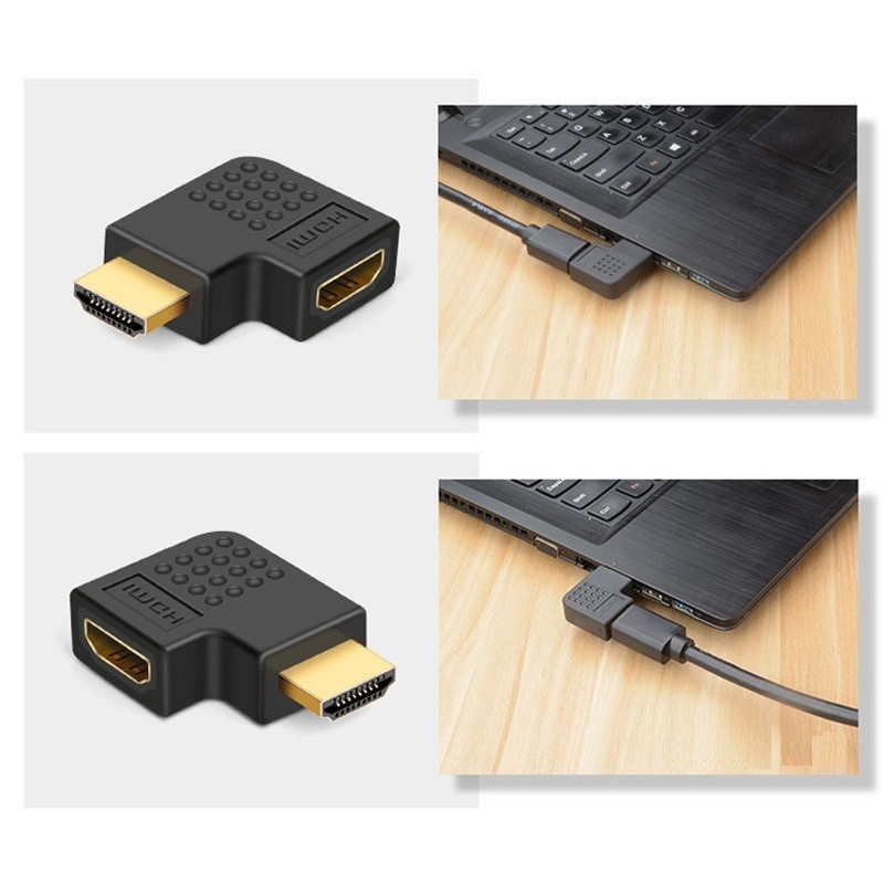 HDMI конверсионный адаптор L type L знак type 90 сверху направление нисходящий правый направление левый направление переключатель контейнер изменение одиночный товар коннектор мужской женский HDMI кабель изменение ada