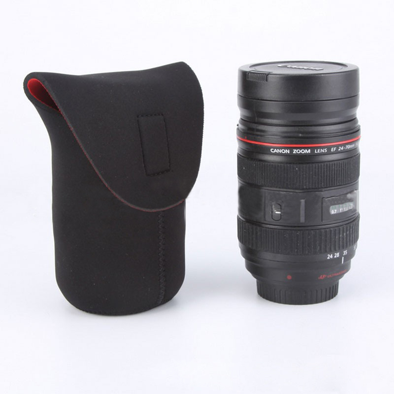  lens case soft lens case camera lens storage pouch S M L protective cover single‐lens reflex mirrorless exchange lens for lens pouch hook and loop fastener .