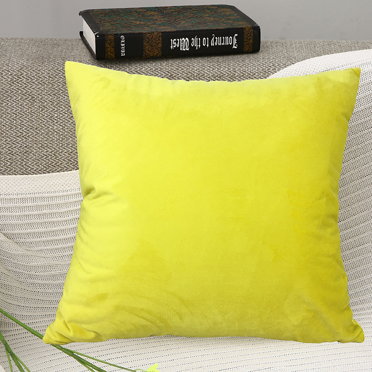  pillowcase cushion for cover 45 45cm cover only velour style square type four square shape square simple plain single color solid color stylish 