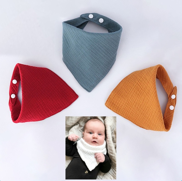 s Tiger ze4 слой слюнявчик bib baby младенец треугольник нагрудник мужчина девочка одноцветный простой перевозка ... натуральный кнопка-застежка установка и снятие 