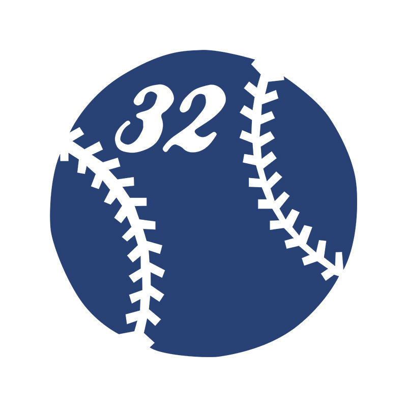 ウォールステッカー 壁ステッカー 壁紙シール 野球 ボール ベースボール 32番 インテリア雑貨 Diy 模様替え プチリフォーム 貼り付け簡単 イメ プラスナオ Paypayモール店 通販 Paypayモール