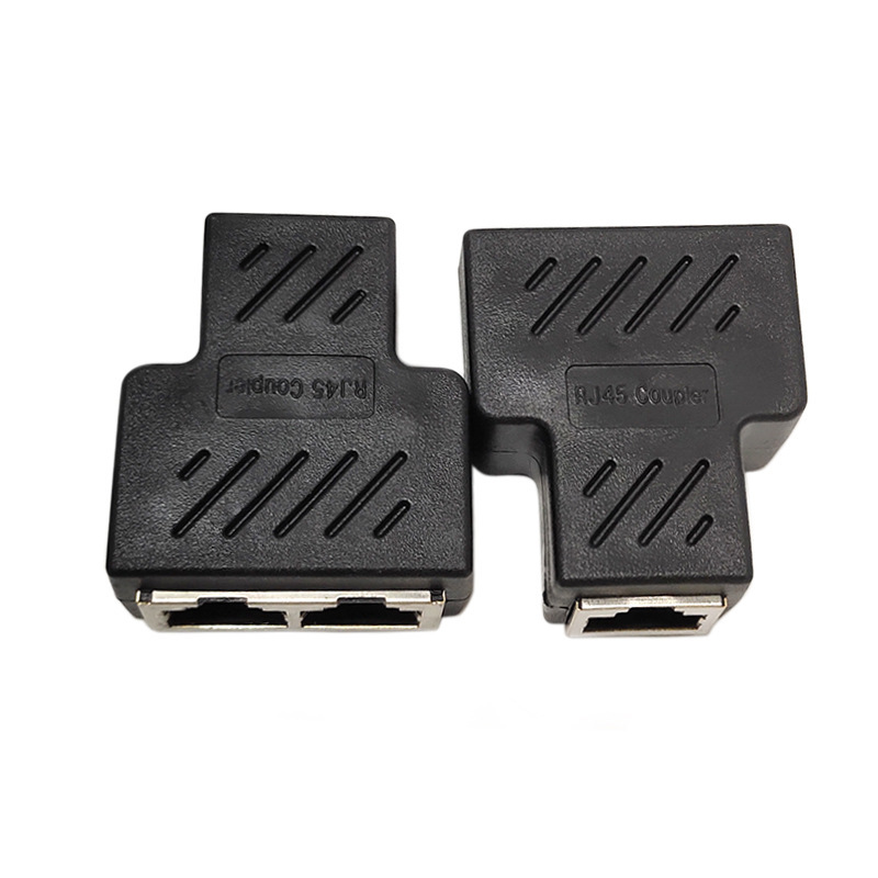 LAN кабель коннектор удлинение коннектор одиночный товар RJ45 трансляция 2 ответвление 2 . штекер женский персональный компьютер периферийные устройства PC кабель 