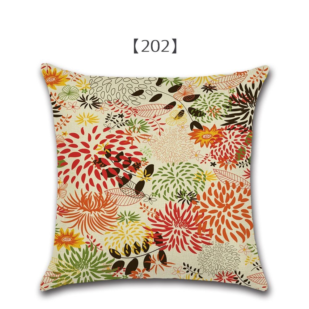 クッションカバー クッション用カバー 45 45cm カバーのみ リーフ 幾何学模様 おしゃれ スクエア型 豪華な 可愛い かわいい 葉っぱ 四角形 正方形