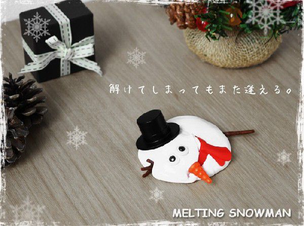  snow ... decoration melting snowman MELTING SNOWMAN