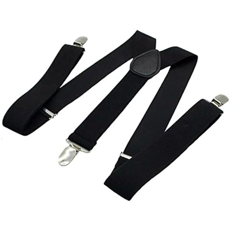 YFFSFDC suspenders men's Y type width 35mm man and woman use 3 clip formal original leather firmly . Hold .. adjustment possibility hanging van 