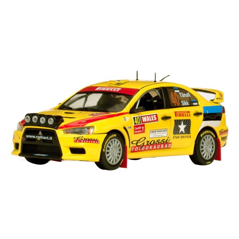 三菱ランサーエボリューション X - #40 O.Tanak/K.Sikk （ウィナーPWRC ラリーグレートブリテン2010） （1/43スケール 43449） おもちゃのミニカーの商品画像