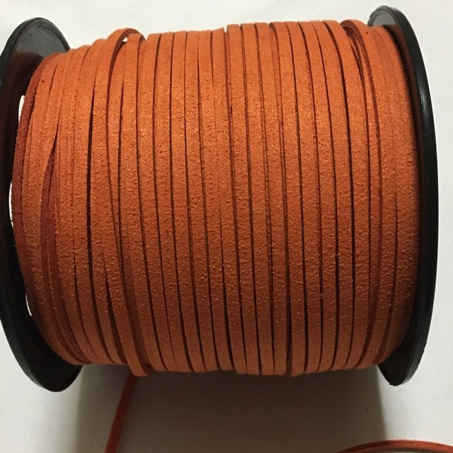  поддельный замша кожа шнур orange Brown 5 ярд 