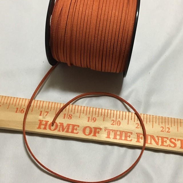  поддельный замша кожа шнур orange Brown 5 ярд 