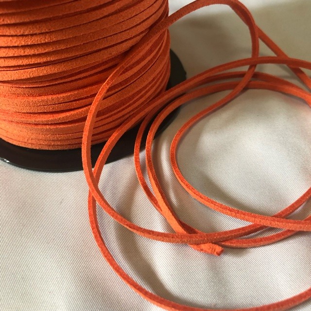  замша кожа шнур orange 5 ярд 