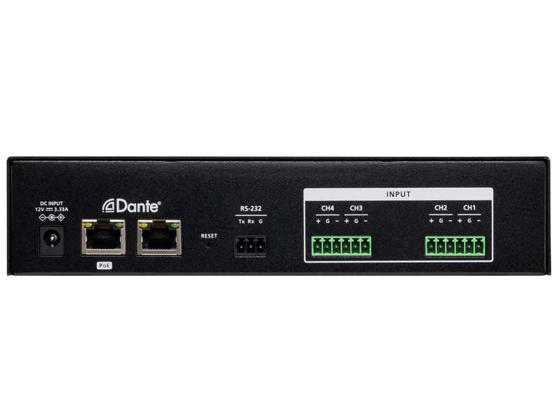 ATEN AD400E 4ch Mic/ Line ввод Dante мощность соответствует DSP встроенный предусилитель 