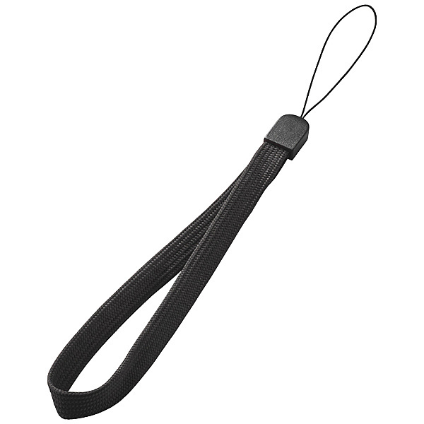スマートフォン用ハンドストラップ スタンダード P-STH01BK （ブラック）の商品画像