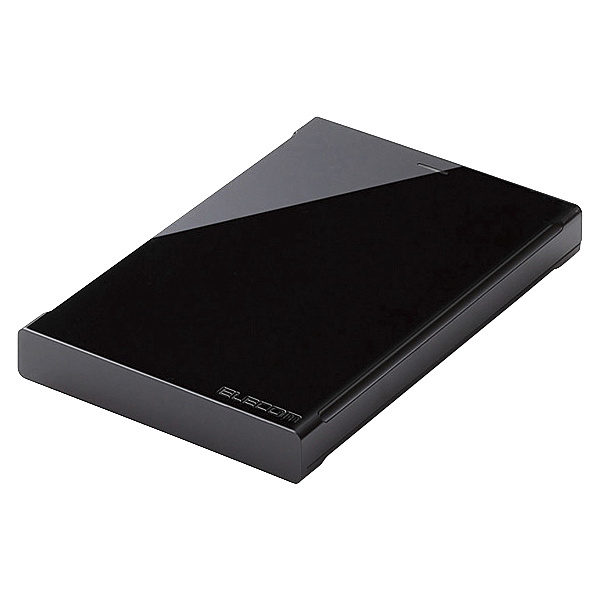 エレコム ELP-CED010UBK [ポータブルハードディスク ELP-CEDUシリーズ 1TB ブラック] HDD、ハードディスクドライブの商品画像