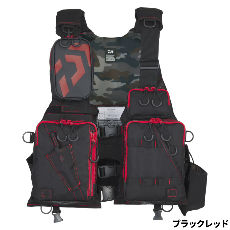  Daiwa life jacket DF-6224 float game the best free black red 