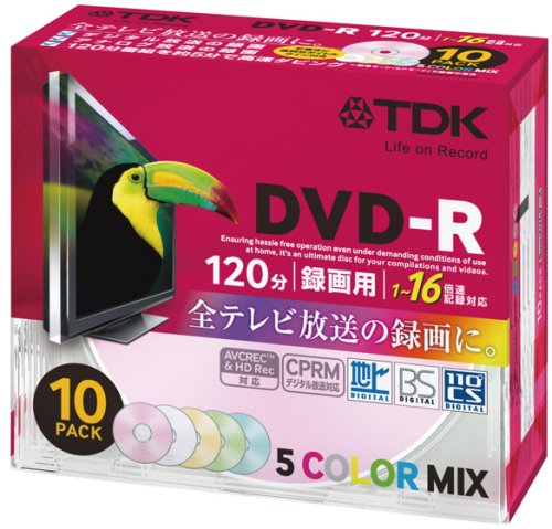 TDK 録画用DVD-R 16倍速 10枚 DR120DMC10UD 記録用DVDメディアの商品画像