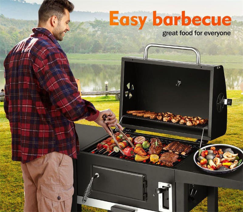 炭火焼き 炭火コンロ 焼肉ロースター 楽しいバーベキュー炭用グリル 家族5人 8人ぐらい最適 チャコールグリル qグリル 中型