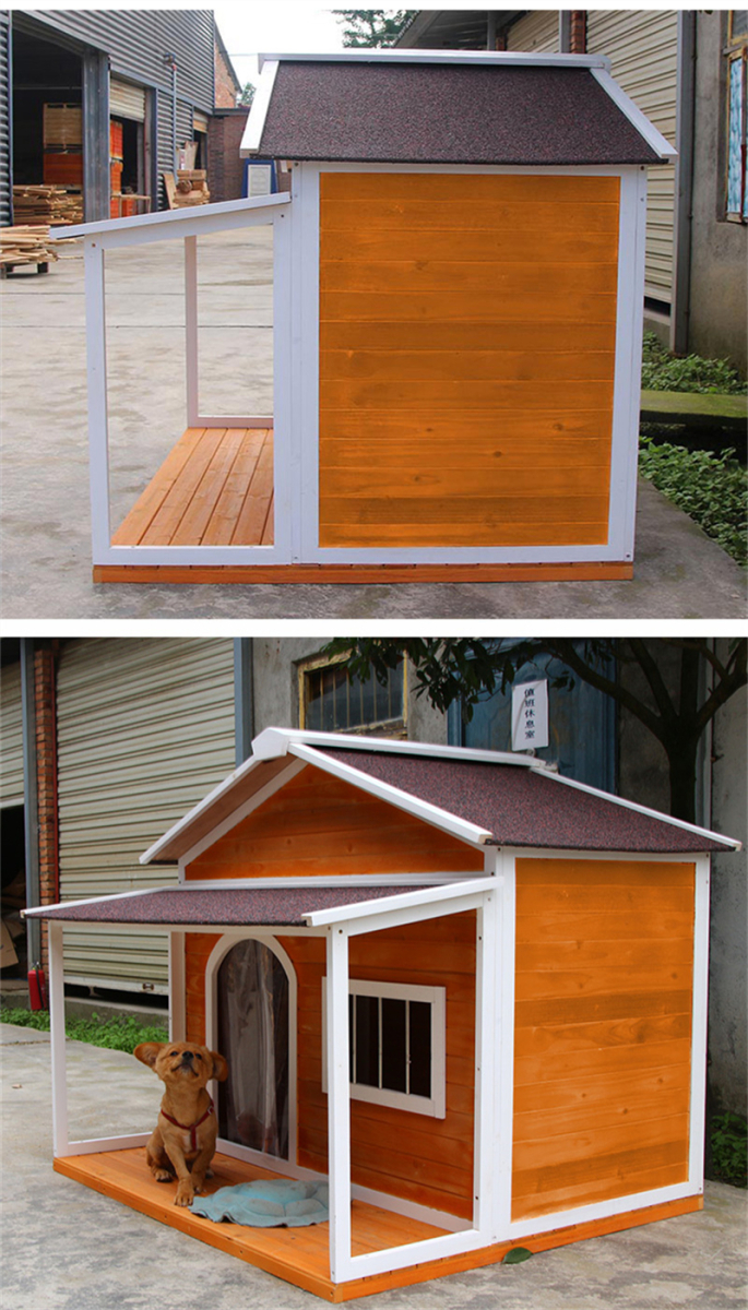 ラッピング不可 ドッグハウス 高さ110ｃｍ X 奥行110ｃｍ X 幅129ｃｍ サイズ外寸 M テラス ホームタウン 犬小屋 超大型犬用 大型犬用 木製 屋外 室外 その他