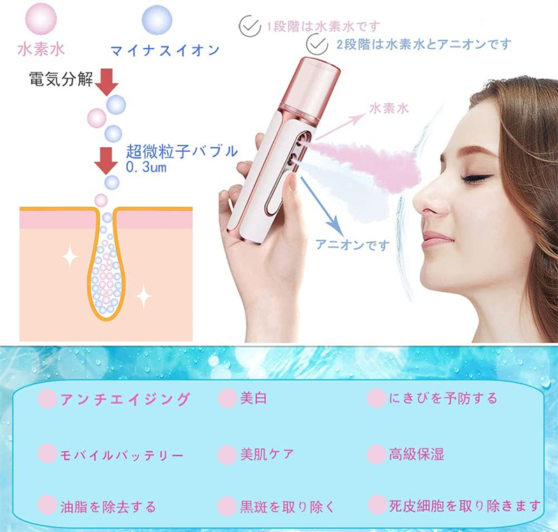 お得セットお得セット水素水生成 保湿美容器具 エステオ esteau 基礎