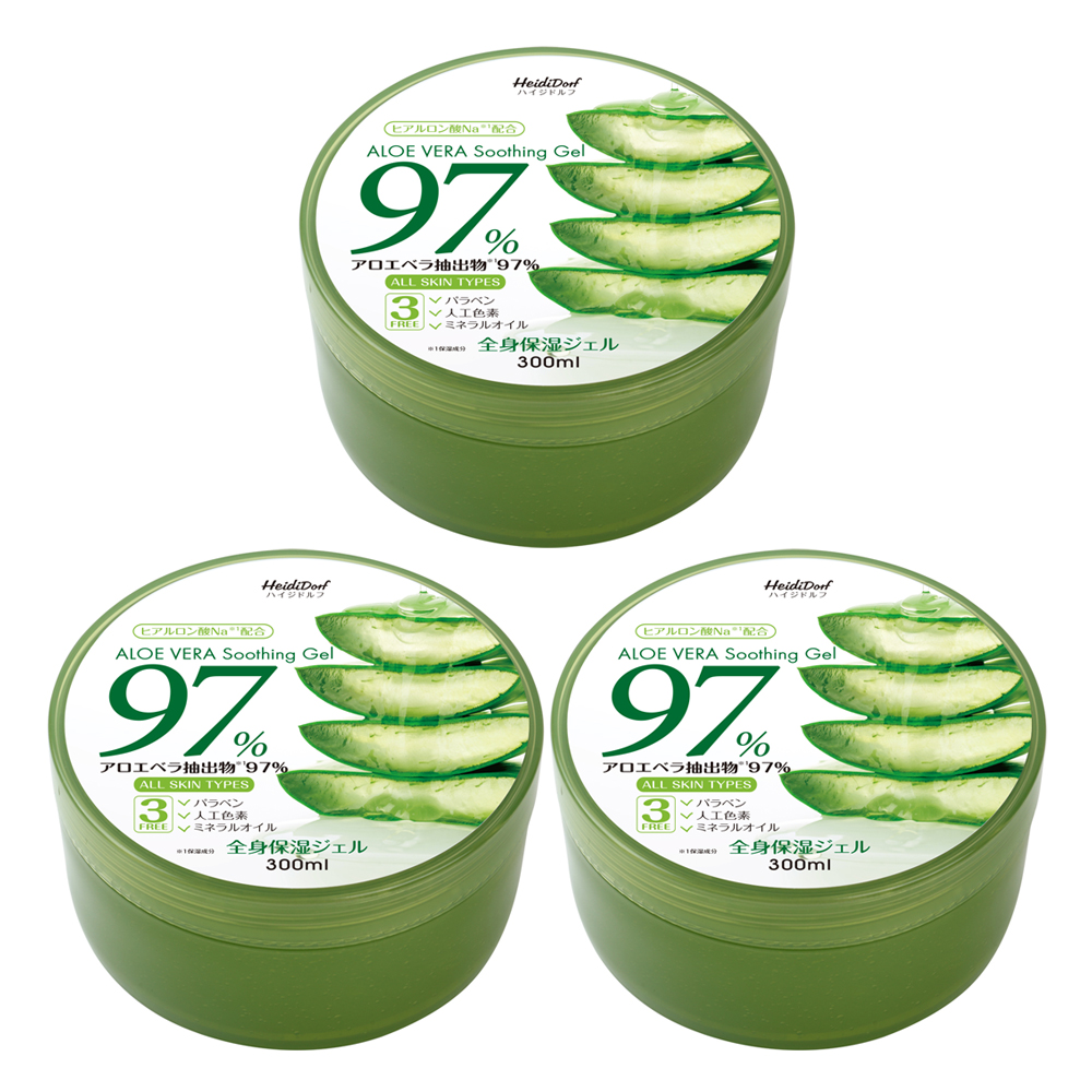 ハイジドルフ アロエ97% スージングジェル 300ml×3の商品画像