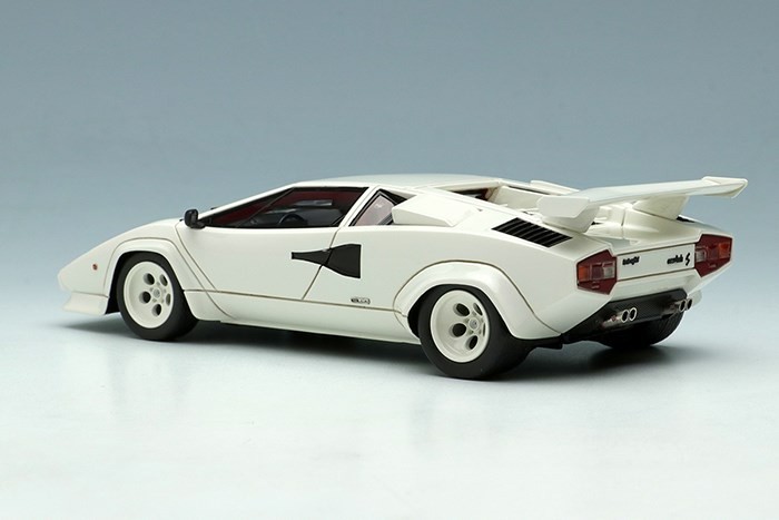 MAKE UP Lamborghini Countach LP400S 1980 with Rear Wing ホワイト （レッドインテリア） （1/43スケール EIDOLON（アイドロン） EM432B） おもちゃのミニカーの商品画像