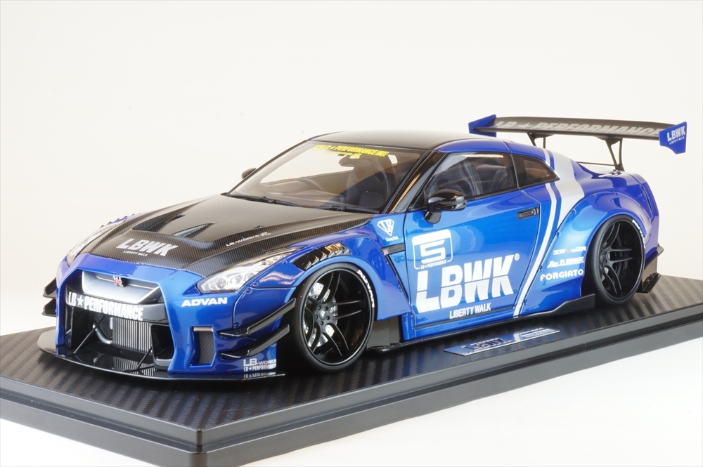 ignition model LB-WORKS Nissan GT-R R35 type 2 Blue （1/18スケール