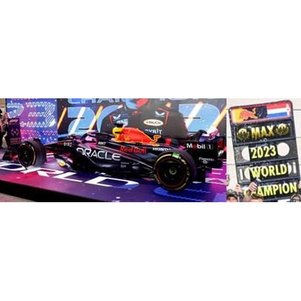 スパークモデル Oracle Red Bull Racing RB19 No.1 Winner Qatar GP 2023 F1 Drivers`s Champion Max Verstappen （1/43スケール F1 S8919） おもちゃのミニカーの商品画像