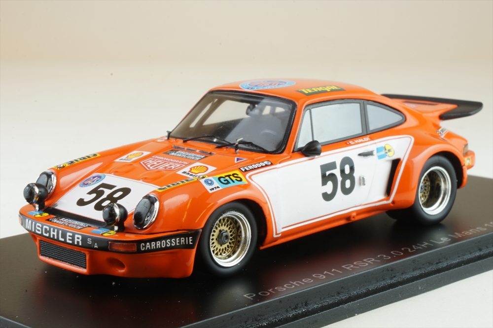 スパークモデル Porsche 911 RSR 3.0 No.58 24H Le Mans 1974 C. Haldi