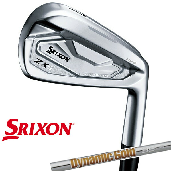 [ special order ] Dunlop Srixon men's ZX5 Mk-II iron 5 pcs set (6-9,PW) dynamic Gold 95 steel shaft SRIXON iron set mk2 [22]