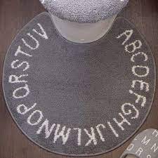 o Kato toilet mat alphabet gray 4905016005406 washing thing toilet mat rug stylish 