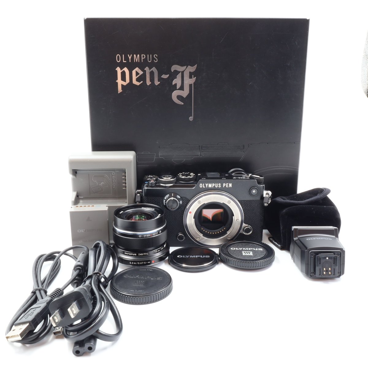 オリンパス オリンパスペン OLYMPUS PEN-F ボディ（ブラック） ミラー