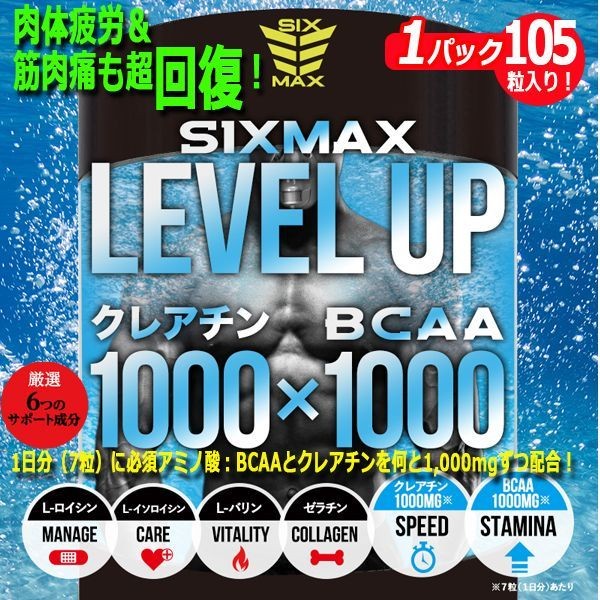  muscle revolution RECOVERY![SIXMAX LEVEL UP[ Revell up ]]1 pack ( -stroke less reduction .tore protein quality supplement Athlete amino acid BCAA )
