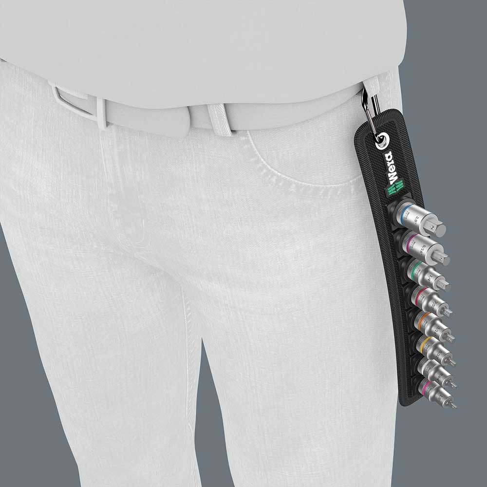 WERAvela стандартный комплект головок Belt A4 standard socket set ( номер образца :05003883001)
