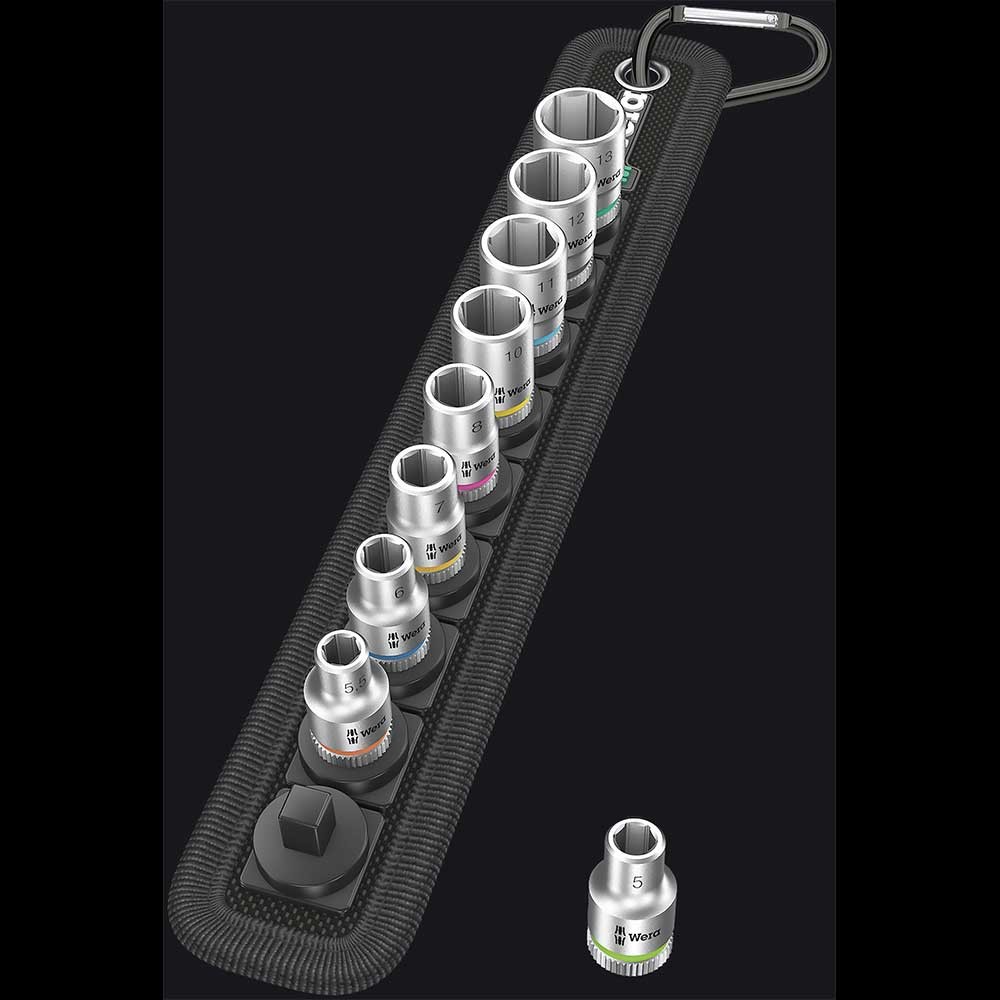 WERAvela стандартный комплект головок Belt A4 standard socket set ( номер образца :05003883001)