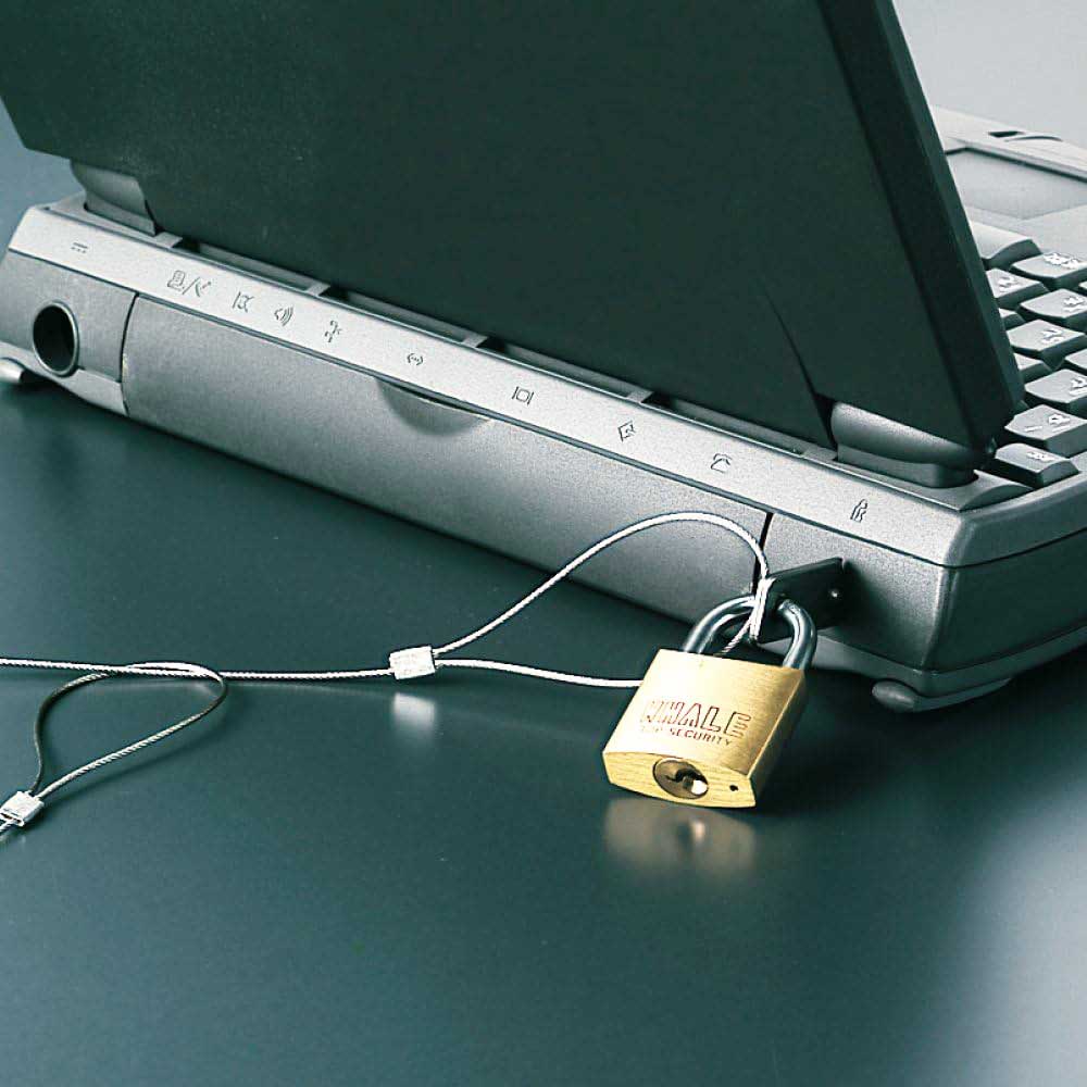 [kokyo] security wire personal computer lock kit EAS-L3N security slot correspondence south capital pills type wire diameter 1.2mm×1.5m personal computer anti-theft 
