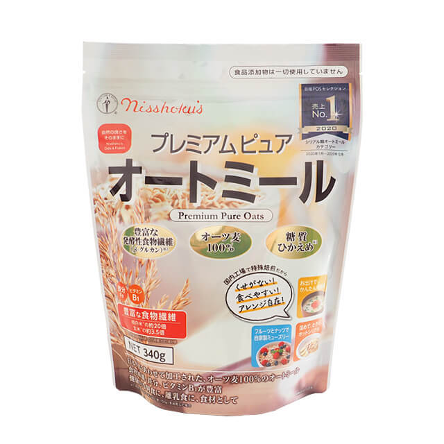 日食プレミアム 日食プレミアム ピュアオートミール 340g×1袋 シリアル