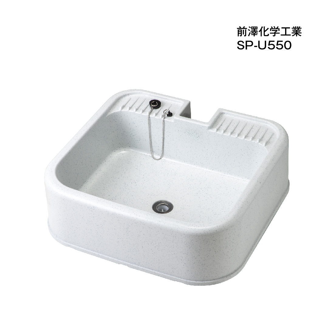  front ... industry mae The wa faucet bread embedded type anti-bacterial specification SP-U550 550mm PP made 