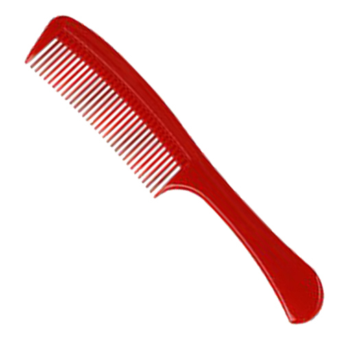 LEADER COMB リーダー 手付きカラーコーム No.31（レッド） ヘアブラシ、くしの商品画像